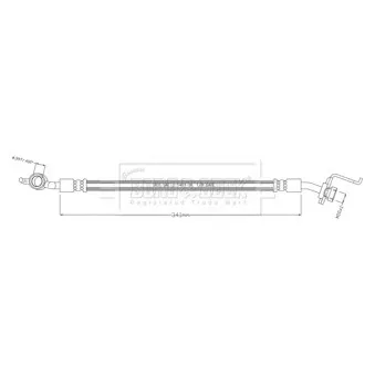 Flexible de frein BORG & BECK BBH8903