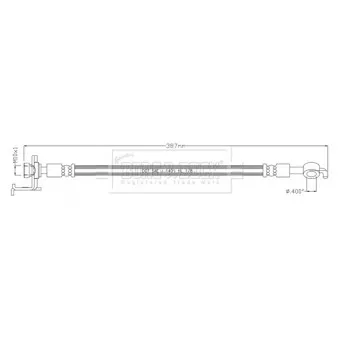 Flexible de frein BORG & BECK BBH8905