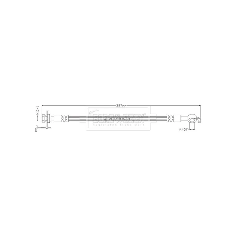 Flexible de frein BORG & BECK BBH8905