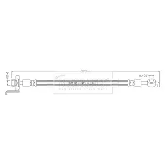 Flexible de frein BORG & BECK BBH8906