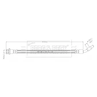 Flexible de frein BORG & BECK BBH8907
