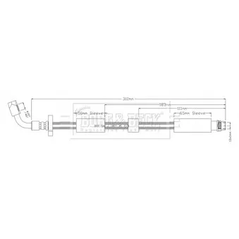Flexible de frein BORG & BECK BBH8910