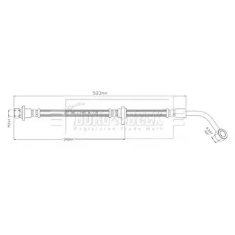 Flexible de frein BORG & BECK BBH8912
