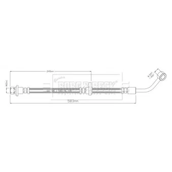 Flexible de frein BORG & BECK BBH8913