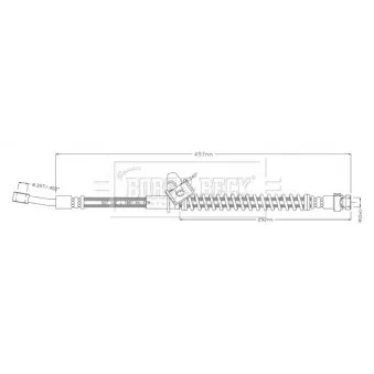 Flexible de frein BORG & BECK BBH8914