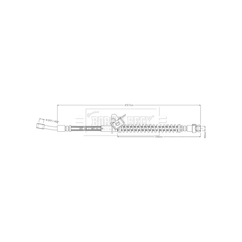 Flexible de frein BORG & BECK BBH8914