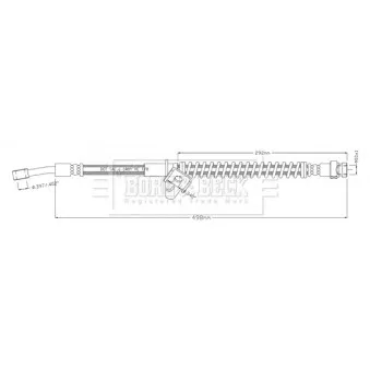 Flexible de frein BORG & BECK BBH8915