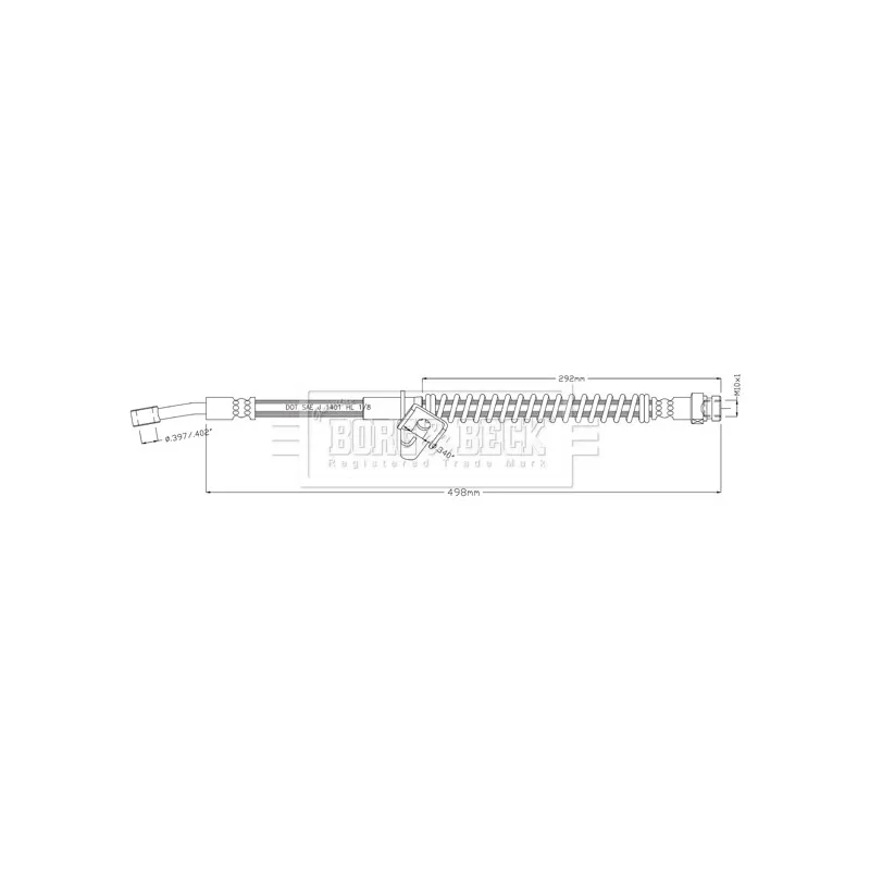 Flexible de frein BORG & BECK BBH8915