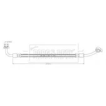 Flexible de frein BORG & BECK BBH8916