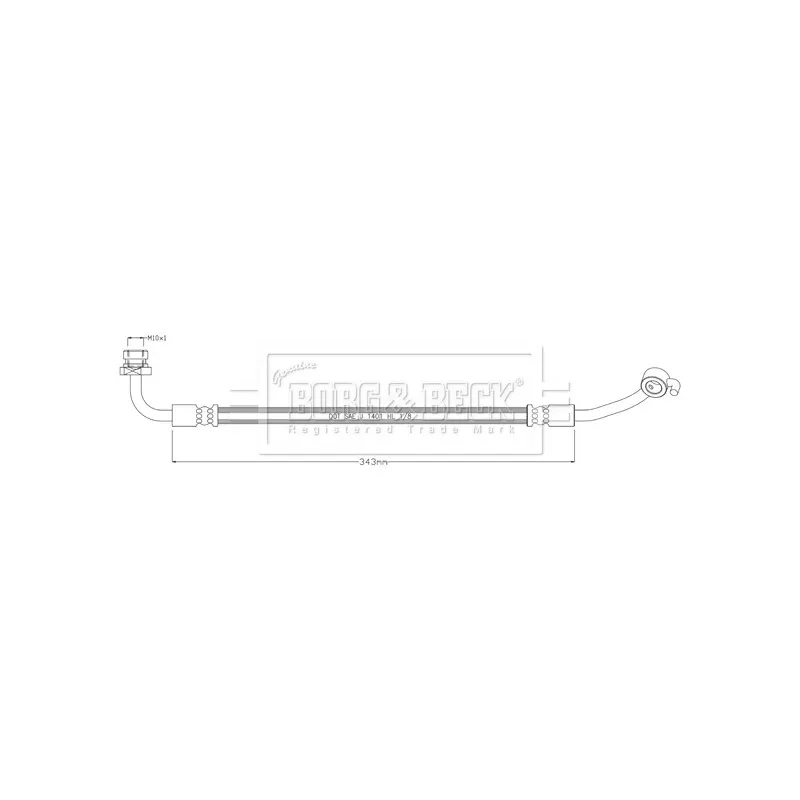 Flexible de frein BORG & BECK BBH8916