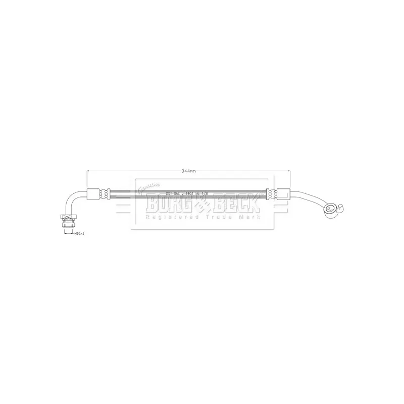 Flexible de frein BORG & BECK BBH8917
