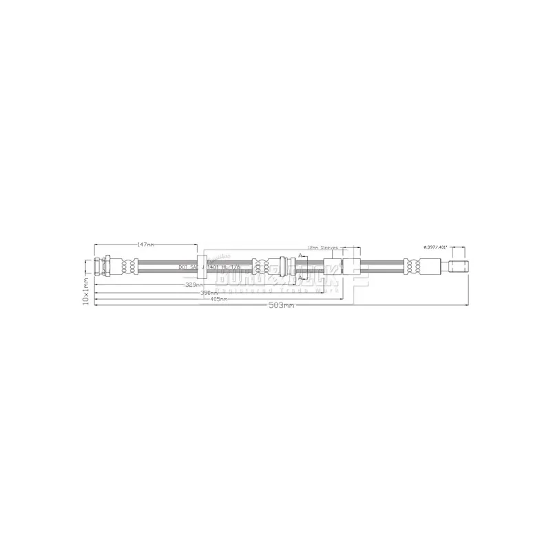 Flexible de frein BORG & BECK BBH8918