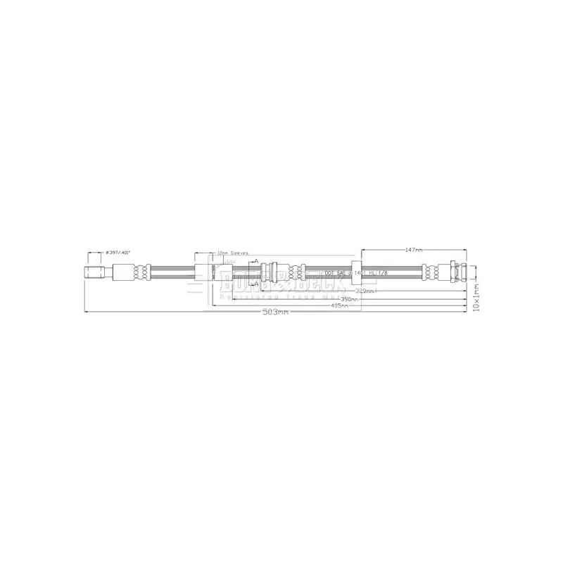 Flexible de frein BORG & BECK BBH8919
