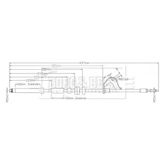 Flexible de frein BORG & BECK BBH8920