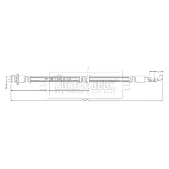 Flexible de frein BORG & BECK BBH8922