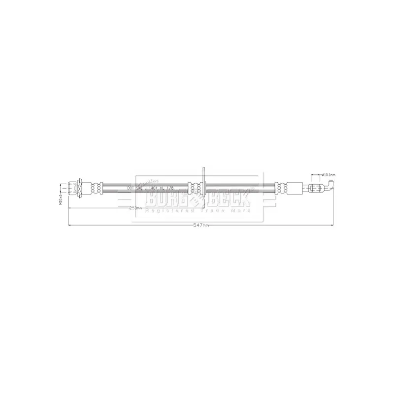 Flexible de frein BORG & BECK BBH8922