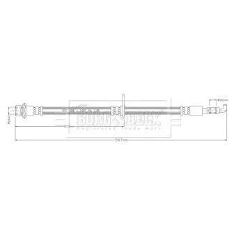 Flexible de frein BORG & BECK BBH8923