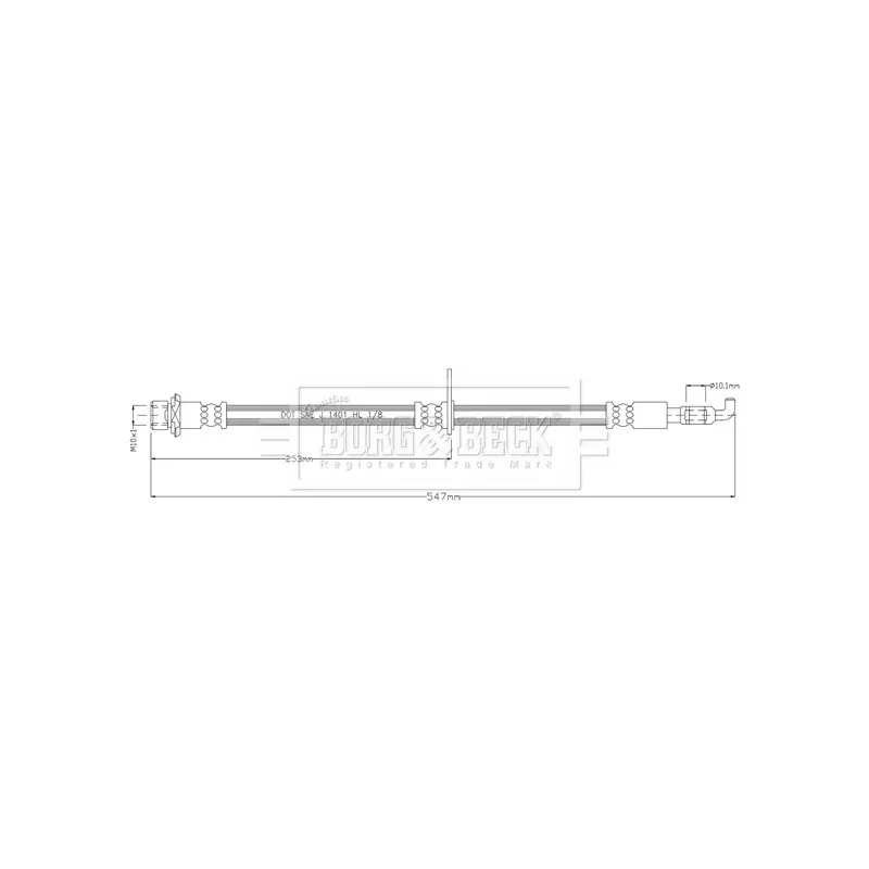 Flexible de frein BORG & BECK BBH8923