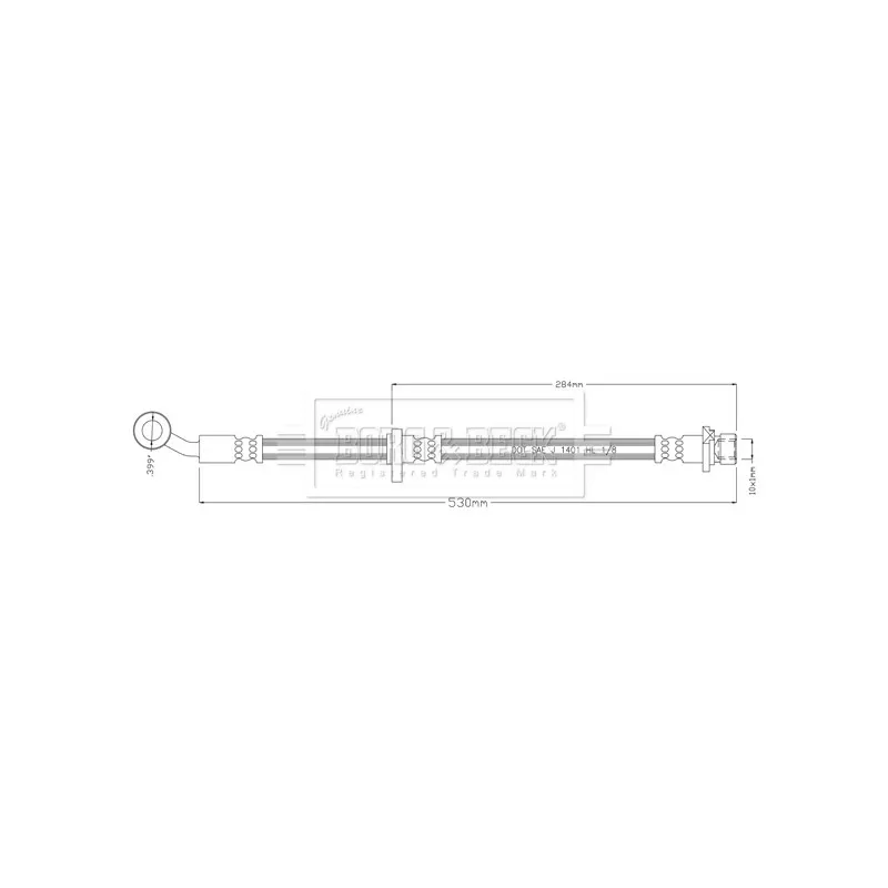 Flexible de frein BORG & BECK BBH8925