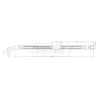 Flexible de frein BORG & BECK BBH8926