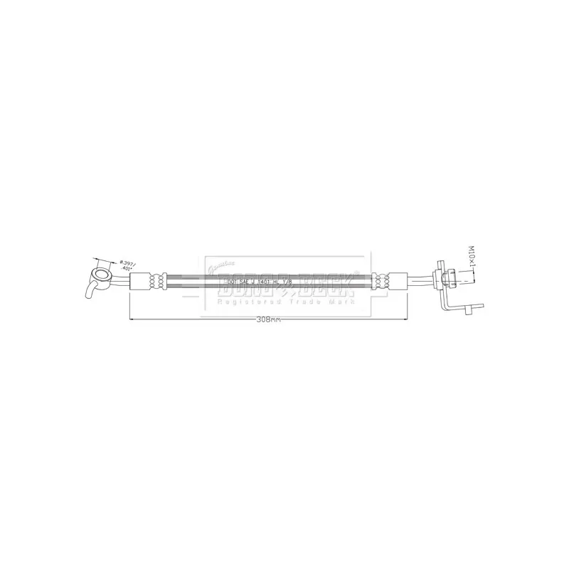 Flexible de frein BORG & BECK BBH8927