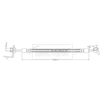 Flexible de frein BORG & BECK BBH8928