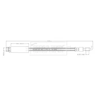 Flexible de frein BORG & BECK BBH8931