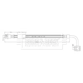 Flexible de frein BORG & BECK BBH8932