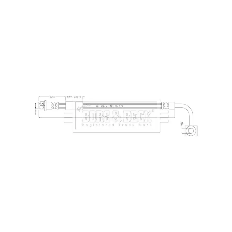 Flexible de frein BORG & BECK BBH8932