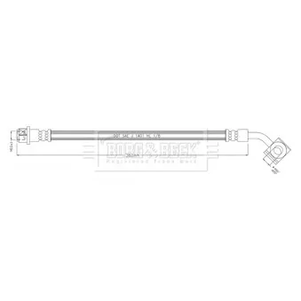 Flexible de frein BORG & BECK BBH8933