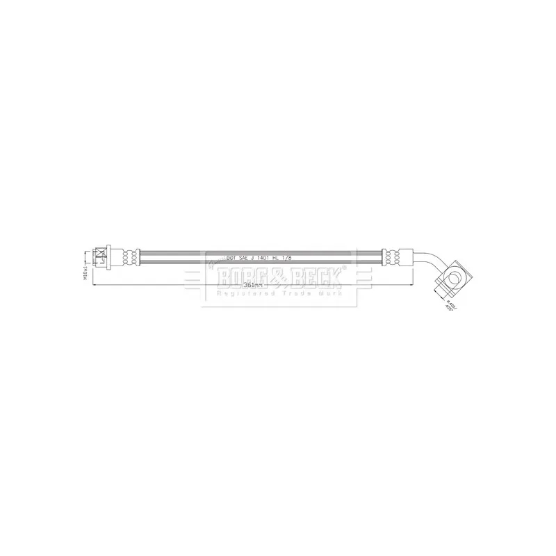 Flexible de frein BORG & BECK BBH8933