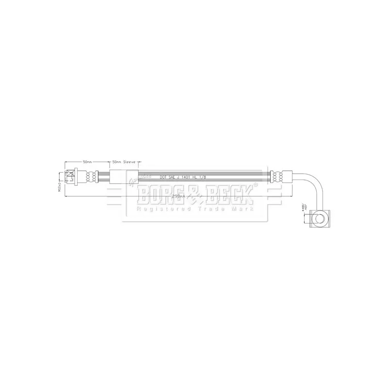 Flexible de frein BORG & BECK BBH8934