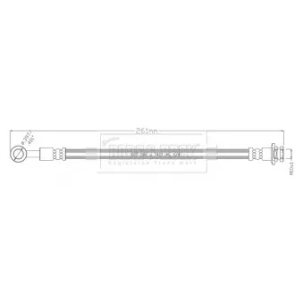 Flexible de frein BORG & BECK BBH8936