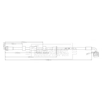 Flexible de frein BORG & BECK BBH8939