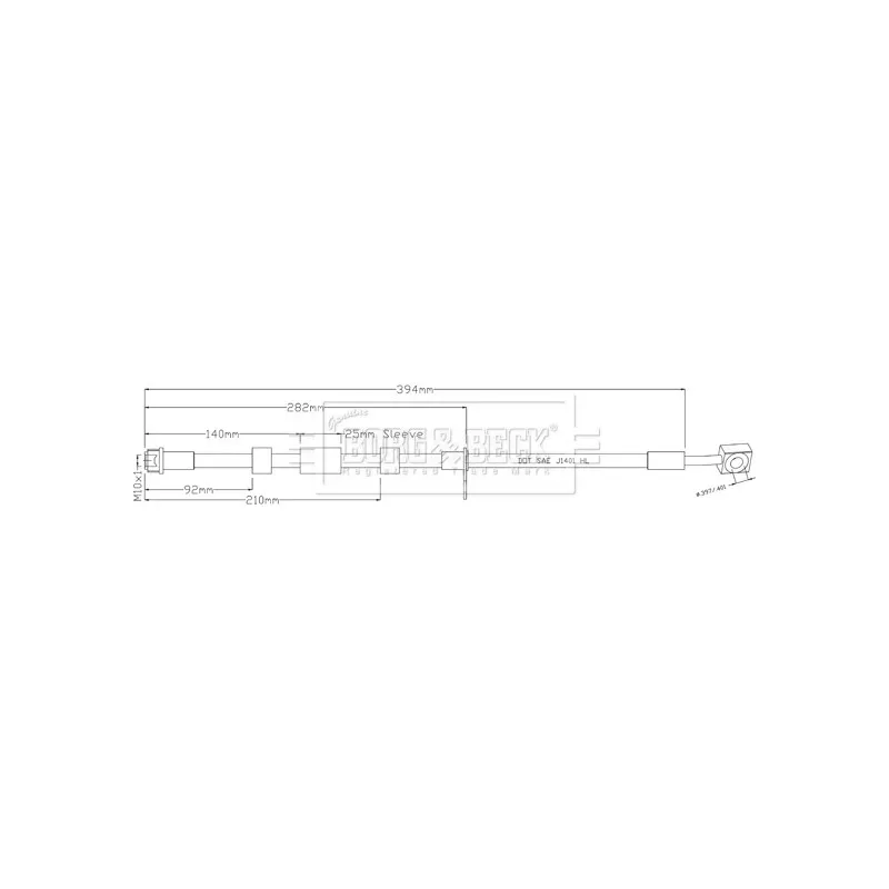 Flexible de frein BORG & BECK BBH8941