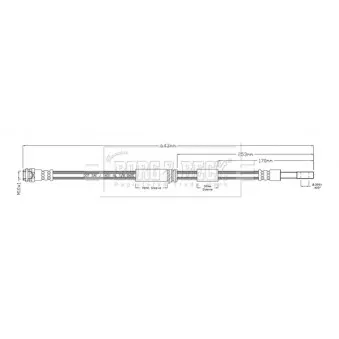 Flexible de frein BORG & BECK BBH8945