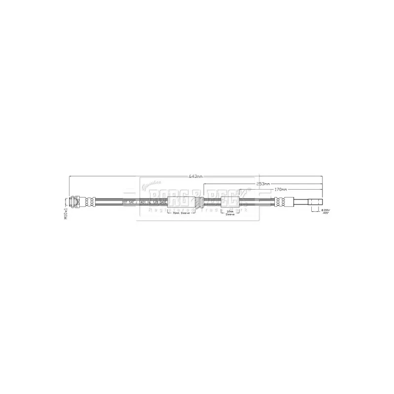 Flexible de frein BORG & BECK BBH8945