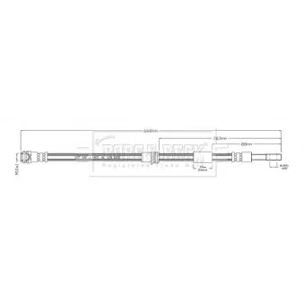 Flexible de frein BORG & BECK BBH8946