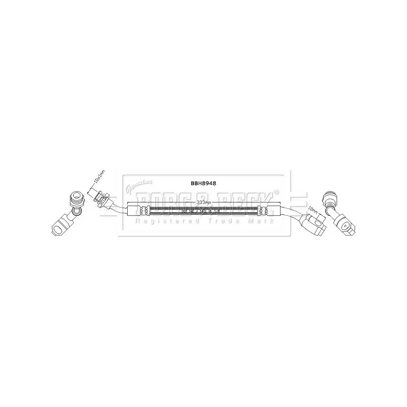 Flexible de frein BORG & BECK BBH8948