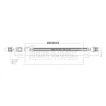 Flexible de frein BORG & BECK BBH8949