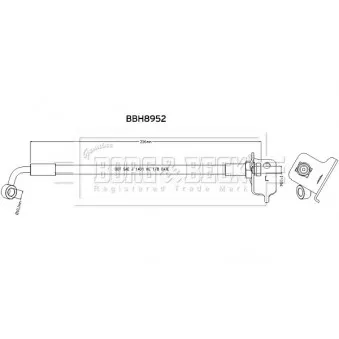 Flexible de frein BORG & BECK BBH8952