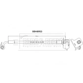 Flexible de frein BORG & BECK BBH8953