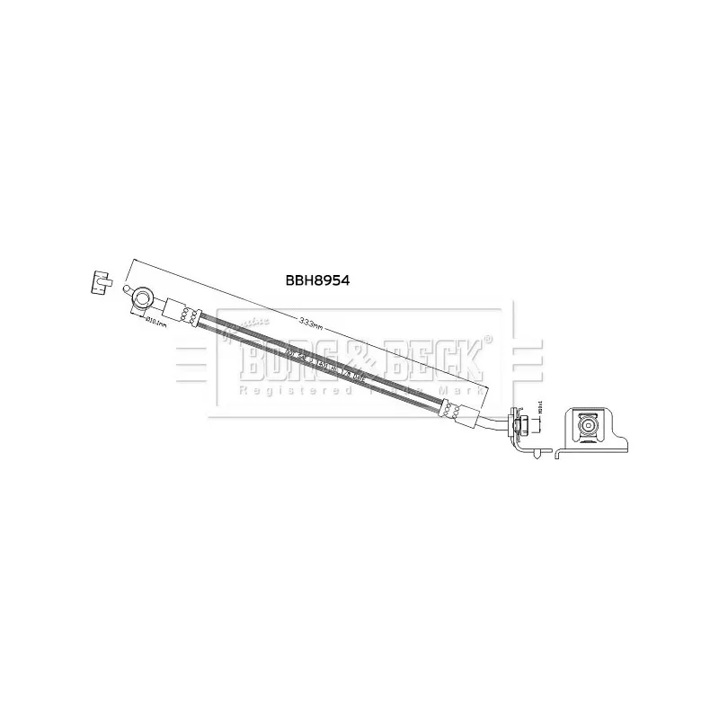 Flexible de frein BORG & BECK BBH8954