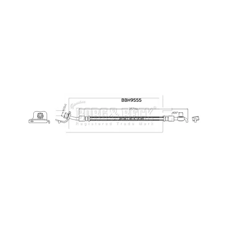 Flexible de frein BORG & BECK BBH8955