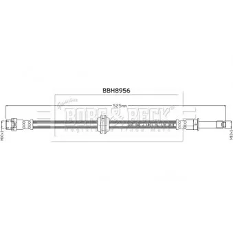 Flexible de frein BORG & BECK BBH8956