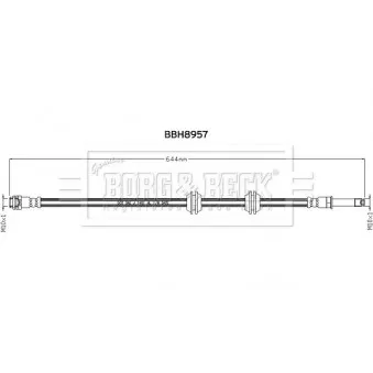 Flexible de frein BORG & BECK BBH8957