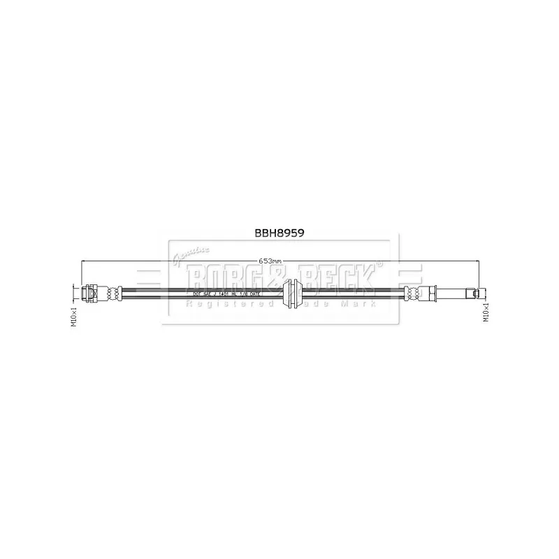 Flexible de frein BORG & BECK BBH8959