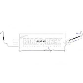 Flexible de frein BORG & BECK BBH8967
