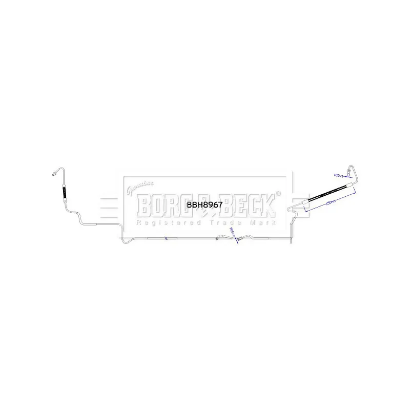 Flexible de frein BORG & BECK BBH8967