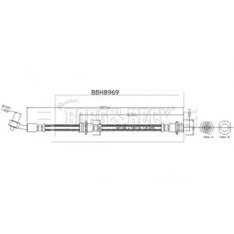 Flexible de frein BORG & BECK BBH8969